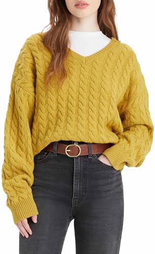 Levi's Damen Rae Sweater Sweatshirt, Golden Olive, S von Levi's