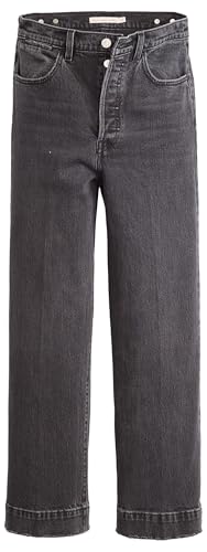 Levi's Damen Ribcage Straight Ankle Tailored Jeans, Off Topic CLEAN, 28W x 29L von Levi's
