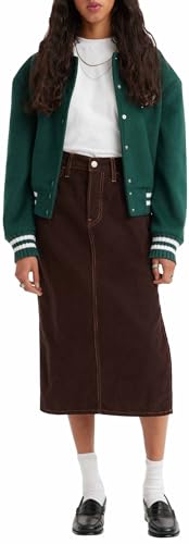 Levi's Damen Side Slit Skirt Rock, Mole, 25W Levi's Damen Side Slit Skirt Rock, Mole, 25W von Levi's