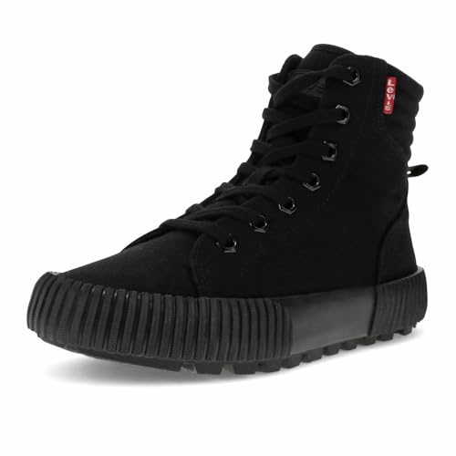 Levi's Damen-Sneaker, lässig, Schwarz, Mono, Größe 42, Schwarz einfarbig, 41 EU von Levi's
