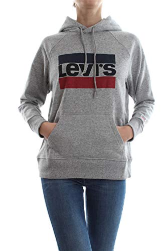 Levi's Damen Graphic Sport Hoodie Kapuzenpullover , Sportswear Hoodie Smokestack Htr, M von Levi's