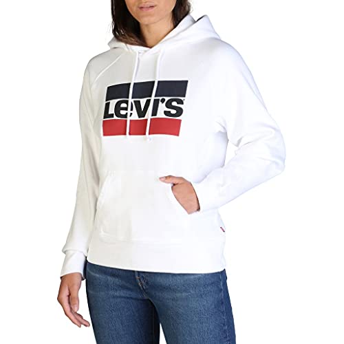 Levi's Damen Graphic Sport Hoodie Kapuzenpullover , Sportswear Hoodiee Marshmallow, L von Levi's