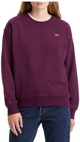 Levi's Damen Standard Crew Sweatshirt,Forest Plum,S von Levi's