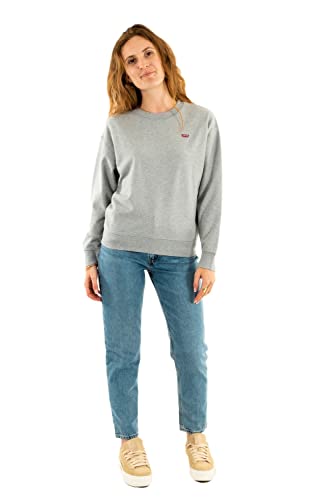 Levi's Damen Standard Crew Sweatshirt,Starstruck Heather Grey,S von Levi's