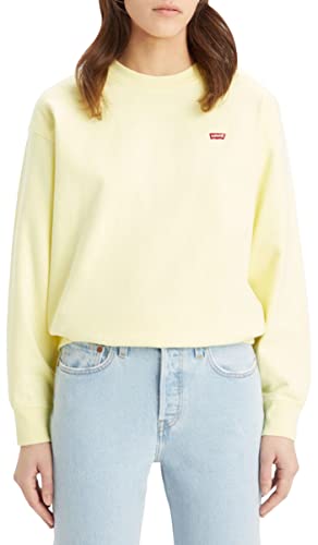 Levi's Damen Standard Crew Sweatshirt,Powdered Yellow,L von Levi's