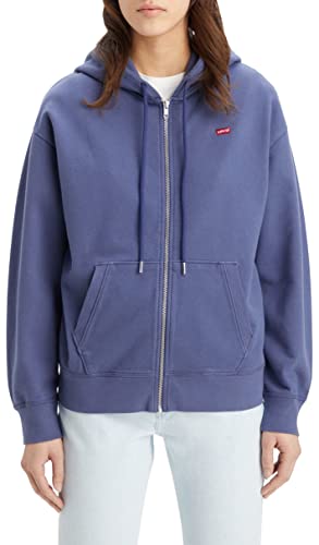 Levi's Damen Standard Zip Sweatshirt Hoodie Kapuzenpullover, Crown Blue, XS von Levi's