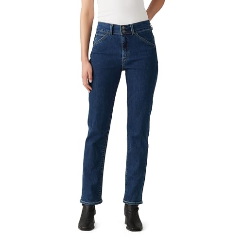 Levi's Damen Tailored 724 Straight Jeans Seams to Work Blue 30 32 von Levi's