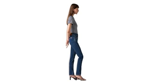 Levi's Damen Tailored 724 Straight Jeans Dark Woods Blue 32 32 von Levi's