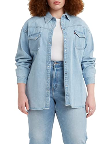 Levi's Damen Plus Size Dorsey XL Western Hemd,Indigo Stonewash,4XL von Levi's
