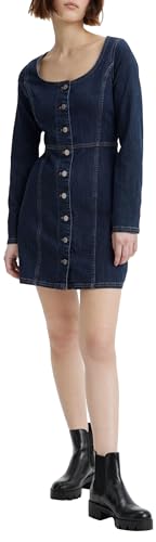 Levi's Damen Veda Denim Dress Kleid, Cool Natasia Rinse 2, M von Levi's