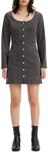 Levi's Damen Veda Denim Dress Kleid, Cool Smoke 2, L von Levi's