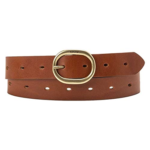 Levi's Damen Women's Belt HIGH-Low-GÜRTEL, Cognac, 75 cm von Levi's