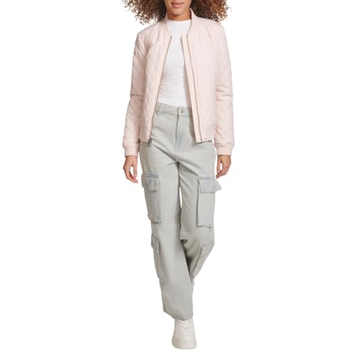 Levi's Damen Gesteppte Bomberjacke, Fronttaschen, Normale Größen Jacke, Peach Blossom Blush, S von Levi's