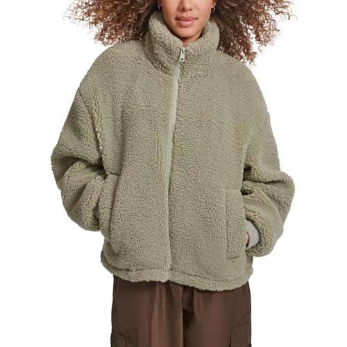 Levi's Damen Zip Up Sherpa Teddy Jacket (Standard & Plus Sizes) Jacke, Meeresschaum, XL von Levi's
