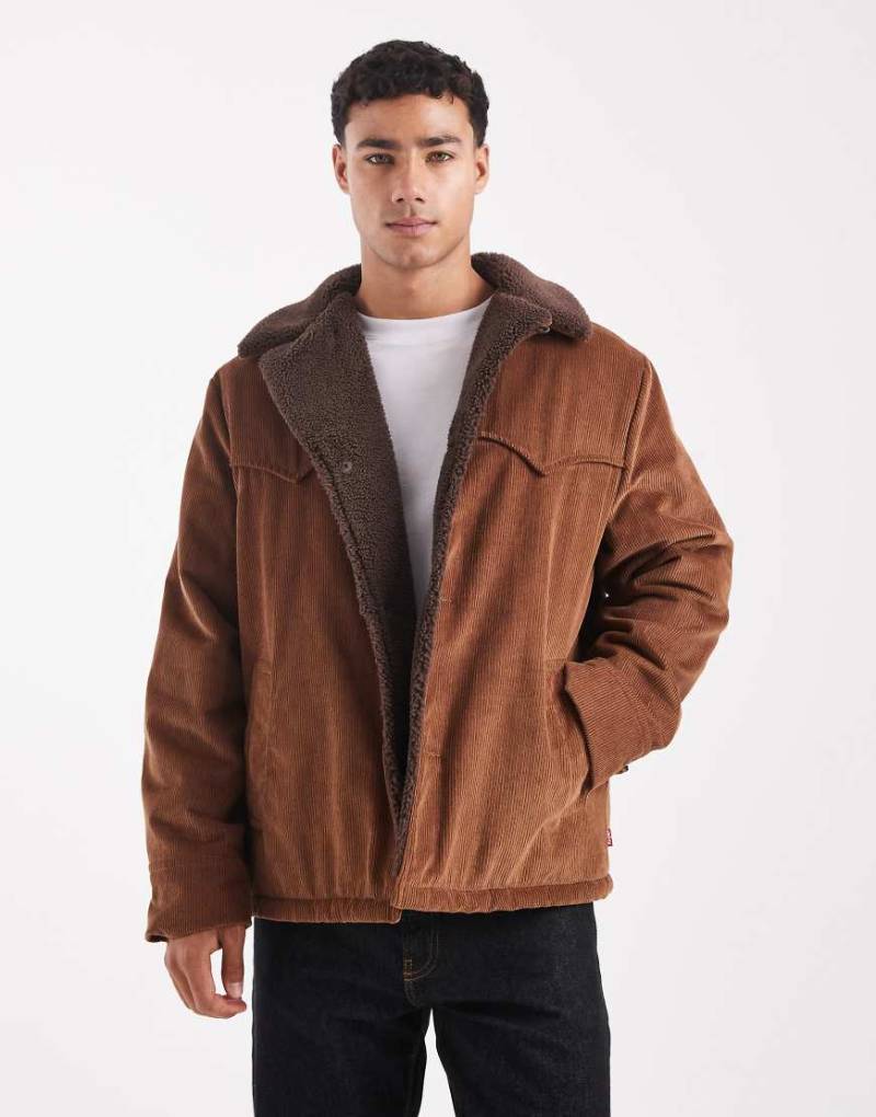 Levi's - Durham - Bequemer Kurzmantel in Hellbraun von Levi's