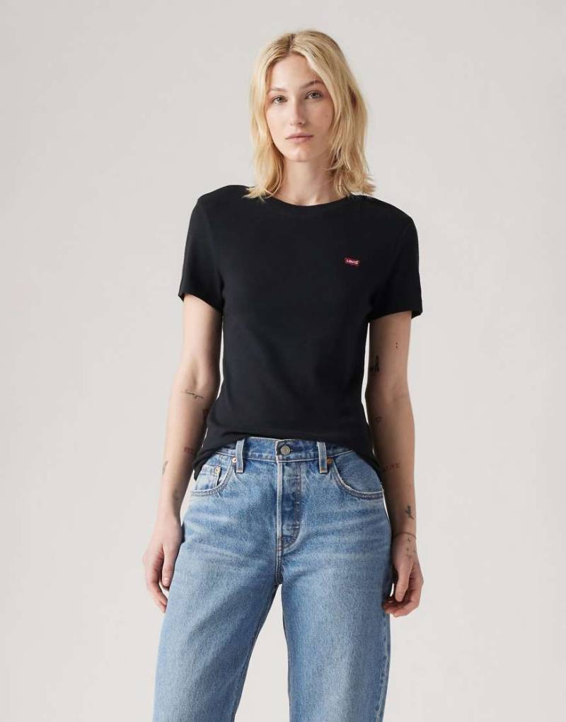 Levi's - Essential - Kurzärmliges T-Shirt in Nachtschwarz von Levi's