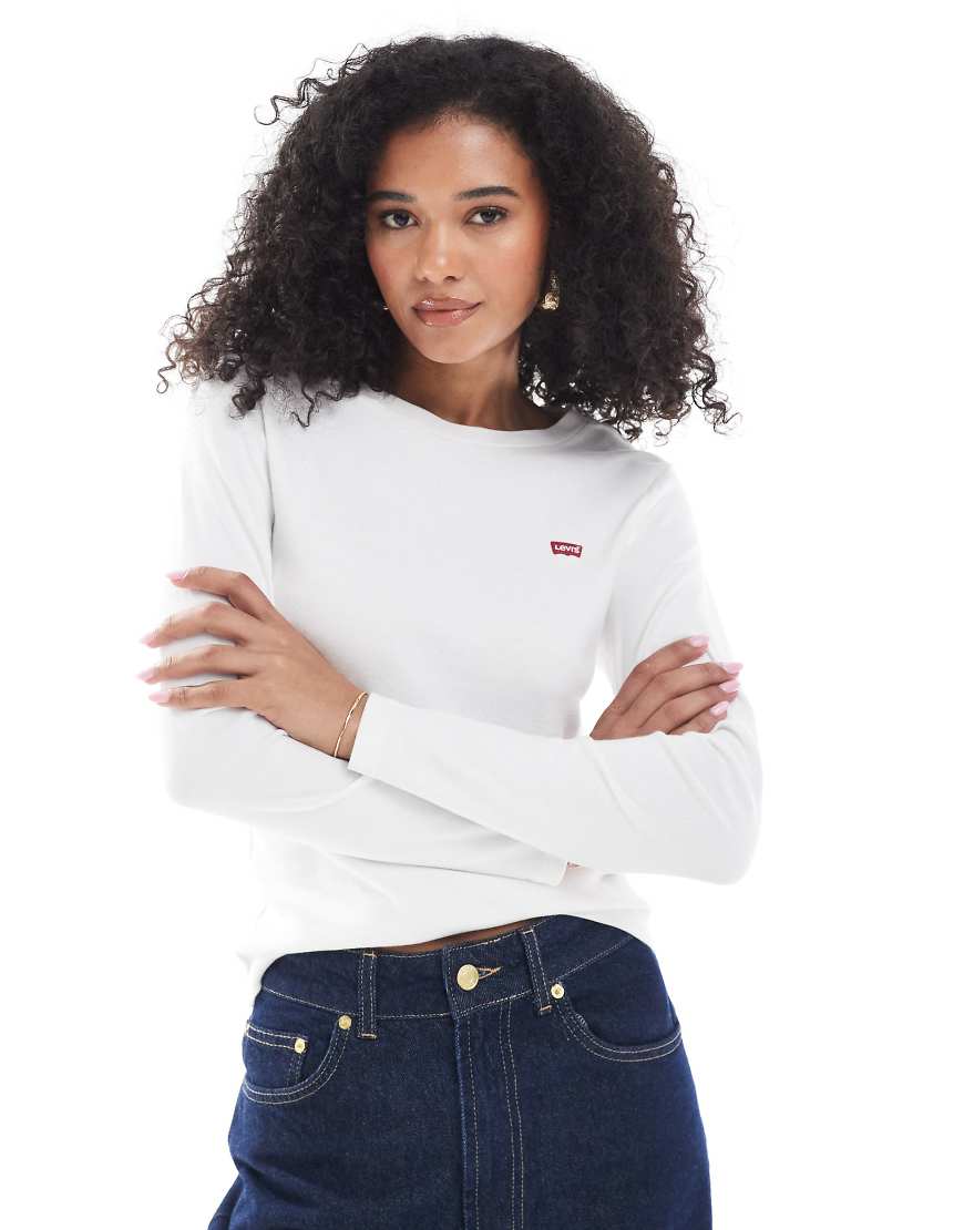 Levi's - Essential - Langärmliges Shirt in Weiß von Levi's