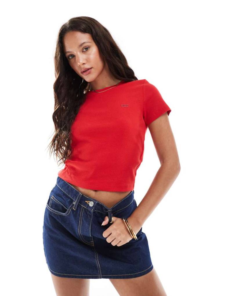 Levi's - Essential - Sportliches Basic-T-Shirt in Rot von Levi's