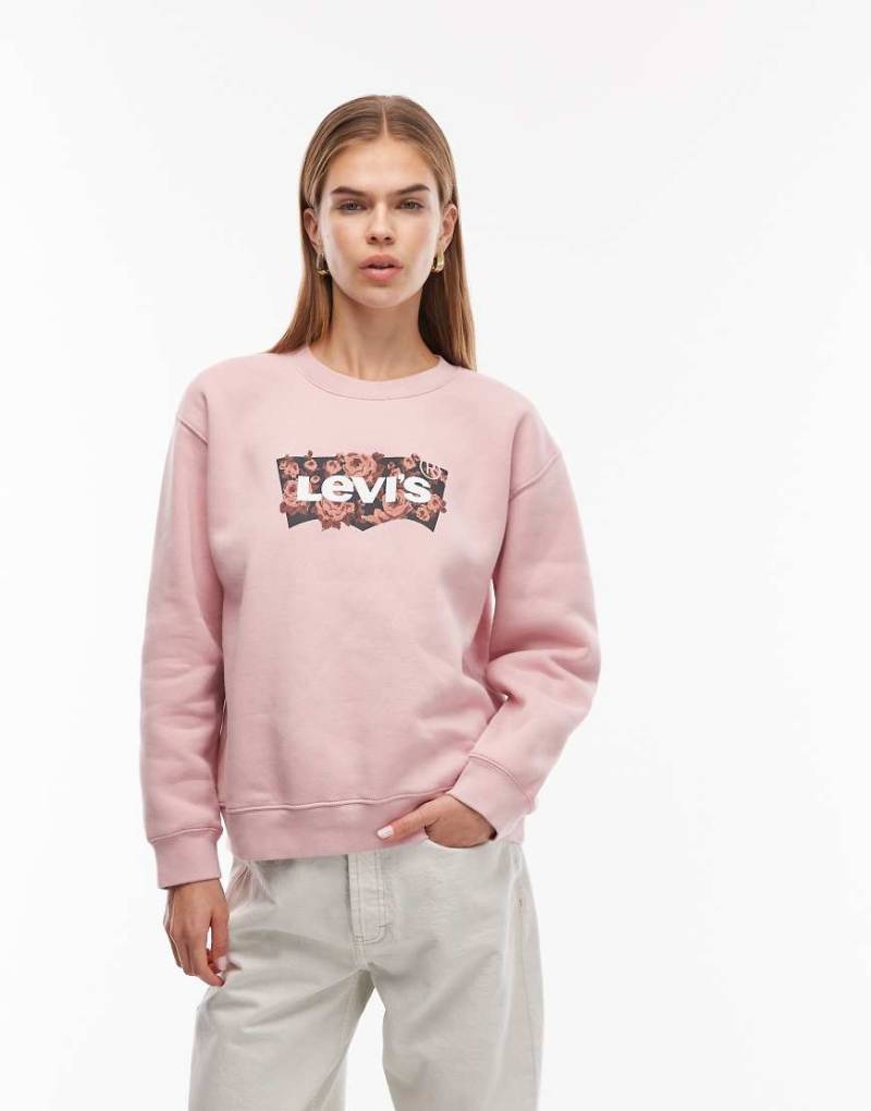 Levi's - Everyday - Sweatshirt in Rosa mit Logoprint von Levi's