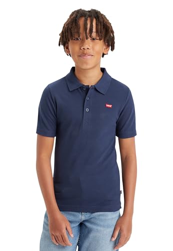 Levi's Garçon Back Neck Tape Jungen Lvb Nackenband Polo 8ea893 Polohemd, Dress Blues, 4 Jahre, Blau von Levi's