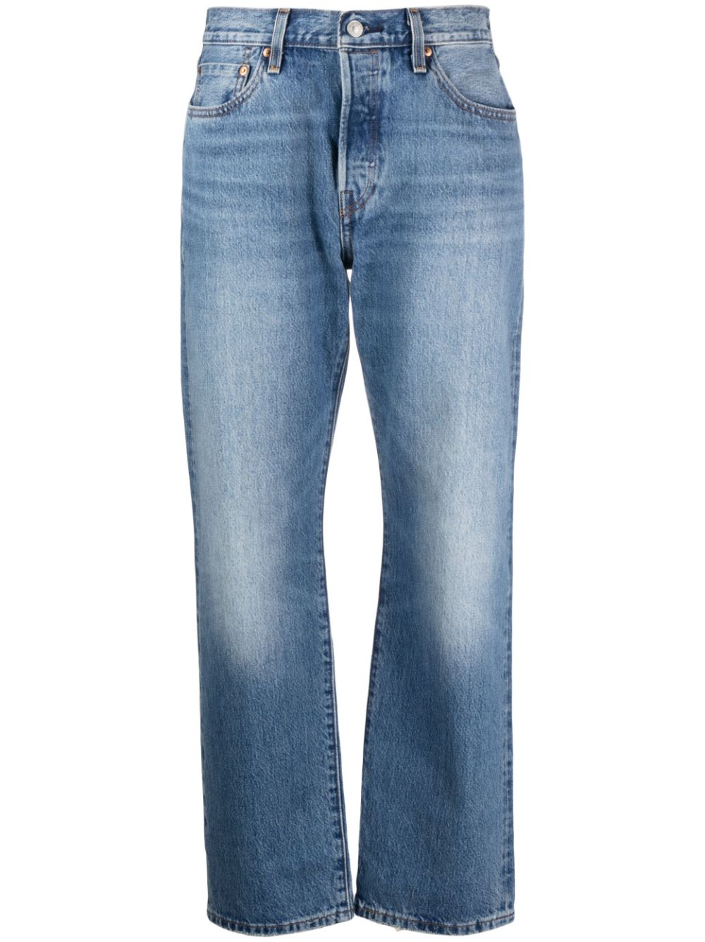 Levi's Gerade High-Waist-Jeans - Blau von Levi's