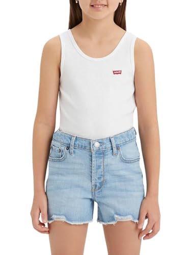 Levi's Girl's KT-Knit TOP Mädchen Lvg Meet and Greet Geripptes Tank 3ek116 T-Shirt, Bright White, 5 Jahre von Levi's