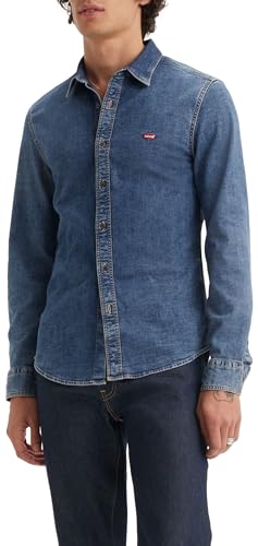Levi's Hemd mit Button-Down-Kragen Herren, Trinity Medium Wash, XS von Levi's