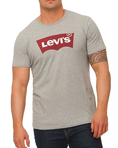 Levi's Herren Graphic Set-In Neck T-Shirt, Grey, XL von Levi's