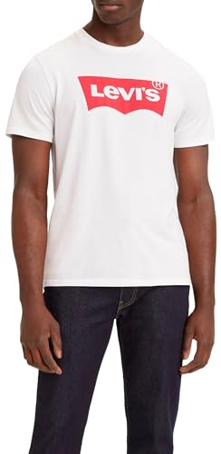 Levi's Herren Graphic Set-In Neck T-Shirt, White, L von Levi's