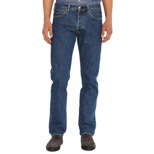 Levi's® Herren Jeans 501® Original Straight Fit Stonewash, Farbe:Stonewash, Größe:W36/L32 von Levi's
