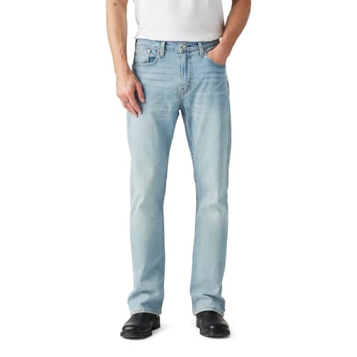 Levi's Herren 527 Slim Bootcut Fit Jeans, Here We Stop-Light Indigo, 32W / 34L von Levi's