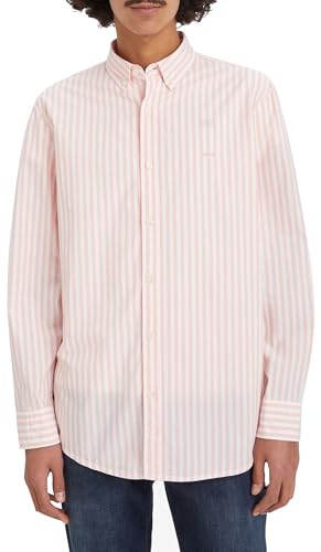 Levi's Herren Authentic Button Down Dean Stripe Pink Icing S von Levi's