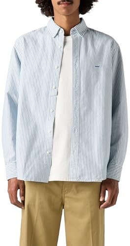 Levi's Herren Authentic Button Down Waylon Stripe True Blue XS von Levi's
