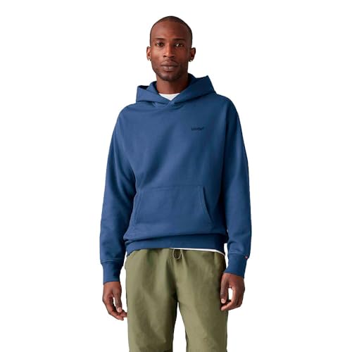 Levi's Herren Authentic Hoodie Sargasso Sea Garment Dye F Sargasso Sea Blue XXL von Levi's