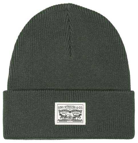 Levi's Herren Backpatch Beanie, Army Green, UN von Levi's