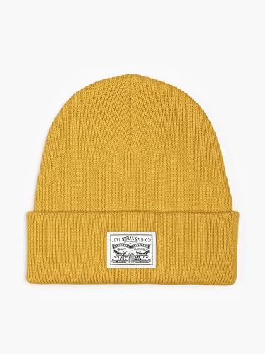 Levi's Herren Backpatch Beanie, Gold, UN Levi's Herren Backpatch Beanie, Gold, UN von Levi's