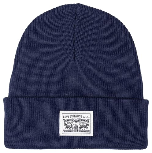 Levi's Herren Backpatch Beanie, Navy Blue, UN von Levi's