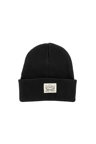 Levi's Herren Backpatch Beanie, Regular Black, UN von Levi's