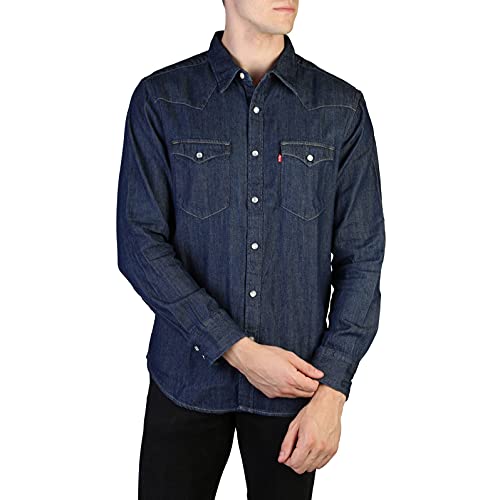 Levi's Herren Barstow Western Standard Hemd,Indigo Rinse,L von Levi's