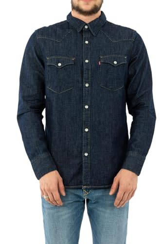 Levi's Herren Barstow Western Standard Freizeithemd, Blau (Red Cast Rinse Marbled T2 H2 19 0000), Small von Levi's