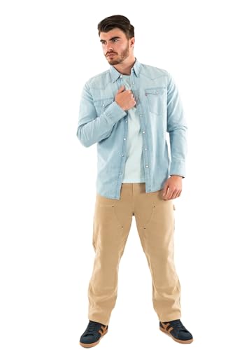 Levi's Herren Barstow Western Standard Hemd,Burnett Light Chambray,XS von Levi's