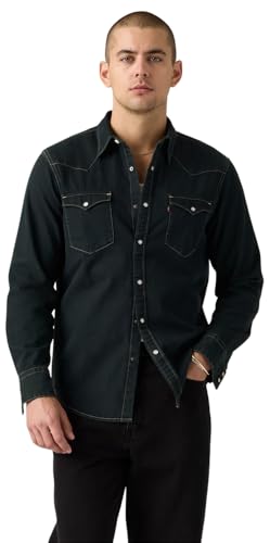 Levi's Herren Barstow Western Standard Hemd mit Button-Down-Kragen, Beautiful Ash Washed, Small von Levi's
