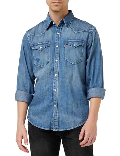 Levi's Herren Barstow Western Standard Hemd,Thrift Star,XS von Levi's