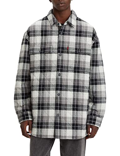 Levi's Herren Bernal Heights Overshirt Hemd, Crenshaw Plaid Bright White, Mehrfarbig, S von Levi's