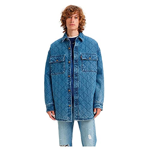 Levi's Herren Bernal Heights Overshirt Hemd, Kingpin - Inglside Overshirt, Blau, XL von Levi's