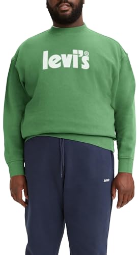 Levi's Herren Big & Tall Relaxed Graphic Crew Sweatshirt Poster Logo Peppermint () 1XL von Levi's