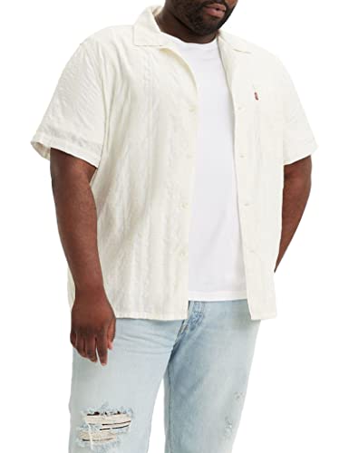 Levi's Herren Big & Tall Sunset Camp Shirt Freizeithemd, Walter Embroidery Bright White, Neutral, 1XL von Levi's