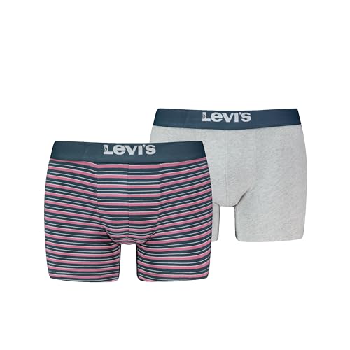 Levi's Herren Boxer Unterwäsche, Rosa/Grau, L von Levi's