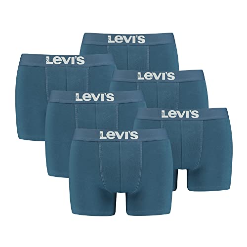 Levi's Herren Boxershorts Boxer Brief Unterhosen 905001001 6er Pack, Farbe:Indigo, Menge:6er Pack (3X 2er), Wäschegröße:M, Artikel: Indigo von Levi's