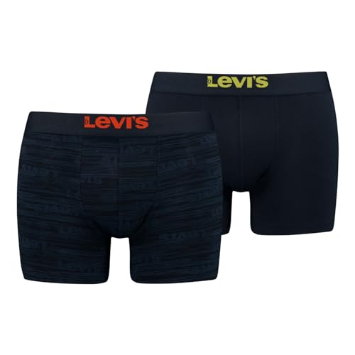 Levi's Herren Boxershorts Unterhosen Boxer Briefs Cotton Stretch 2er Pack, Farbe:Blau, Größe:M, Artikel:-001 Dress Blues von Levi's